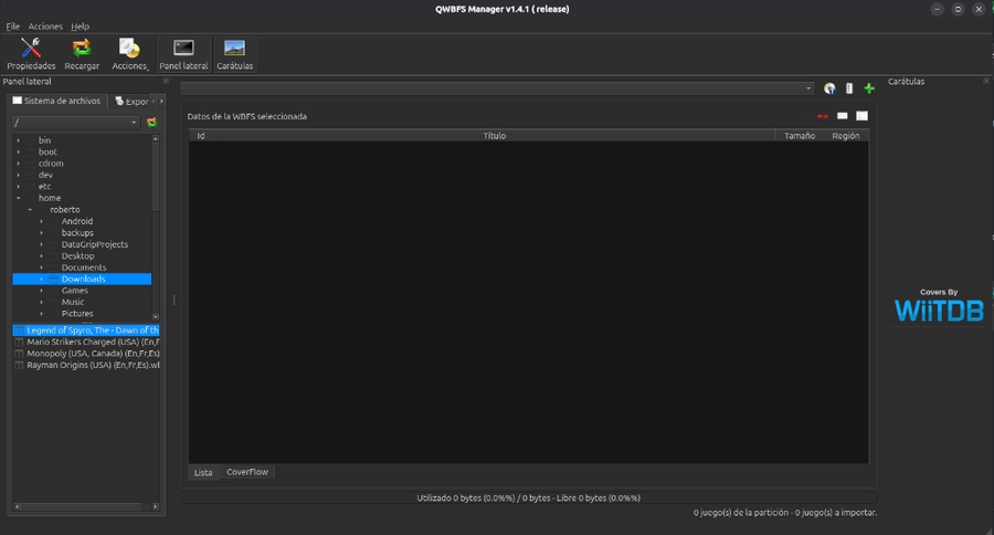 QWBFS Manager
